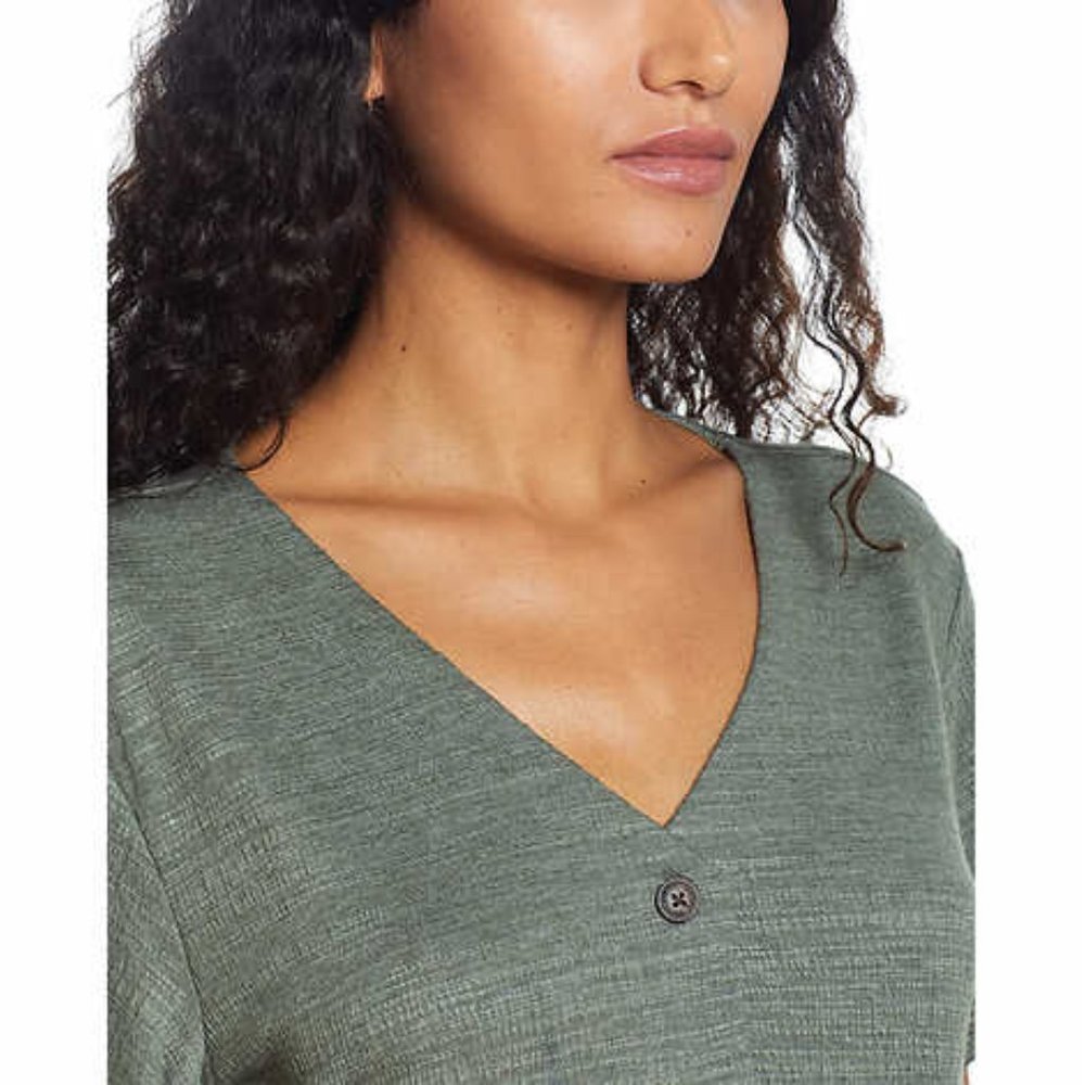 Weatherproof Vintage Ladies' Tie Front Top - Picture 4 of 5
